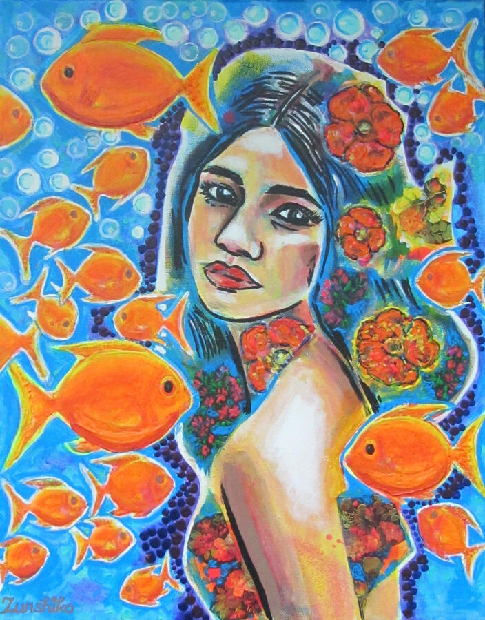 River of Life – Europe (acrylic painting with mixed media, on canvas) River of Life – series